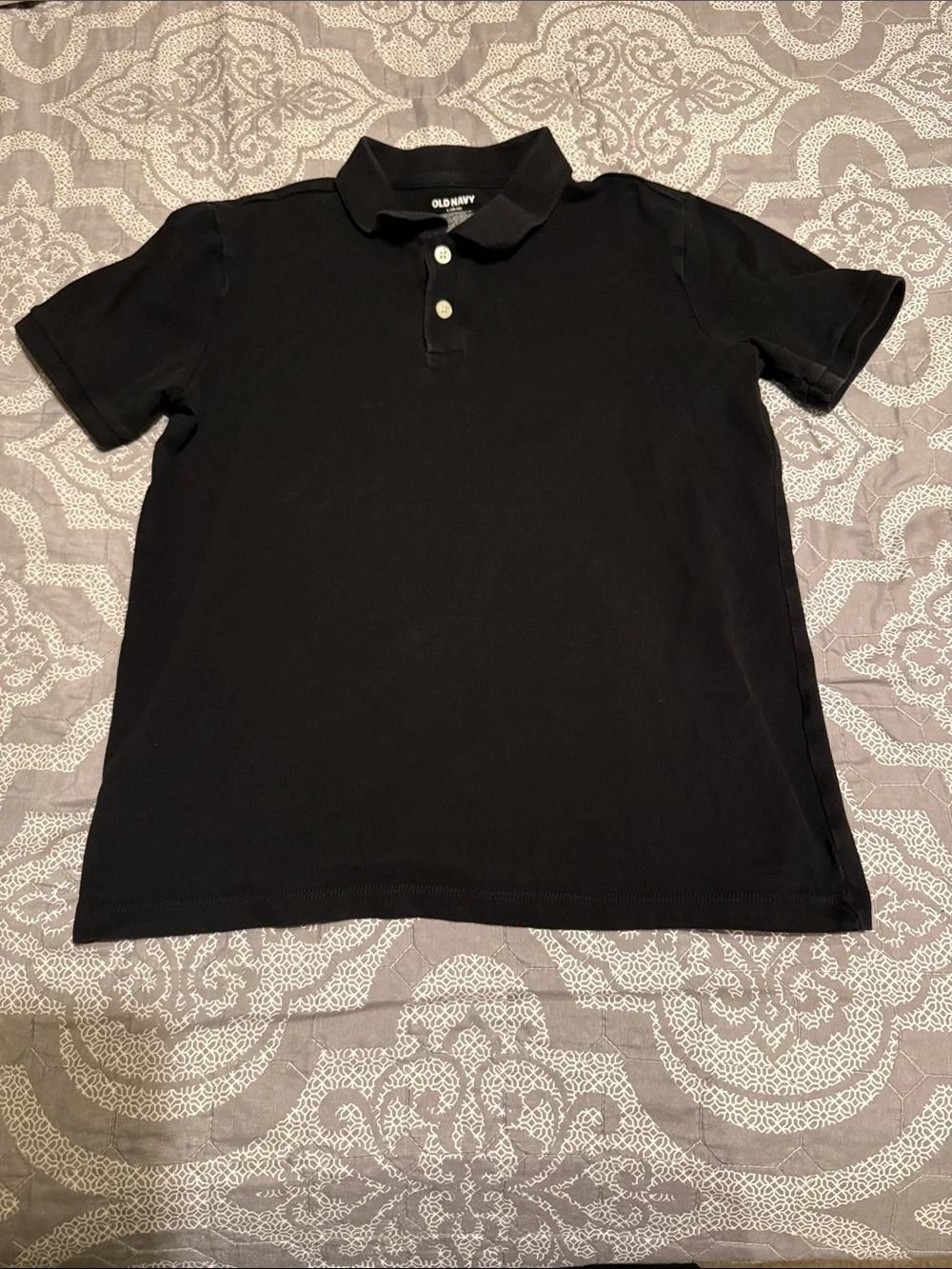 Old Navy Black Boys Polo Shirt